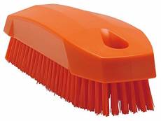 Vikan Hygiene 6440-7 Nail brush,orange, stiff, 130mm