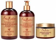 SheaMoisture Manuka Honey & Mafura Oil Intensive Hydration Combination Set – Includes 13 oz. Shampoo, 13 oz. Conditioner & 12 oz. Hair Masque
