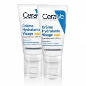 CeraVe Crème Hydratante Visage SPF 25 | 2 x 52ml |