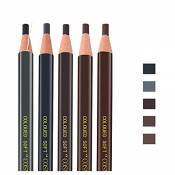 Pinkiou Ensemble de crayons à sourcils, marron, brun
