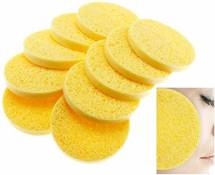 10 x Cellulose Facial Sponges Natural Facial Cleansing Sponge