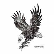 2pcs BZLine tatouage temporaire aigle imperméable