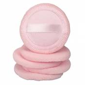 perfeclan 5pcs Coton Velours Houpette de Poudre Professionelle Puff - rose
