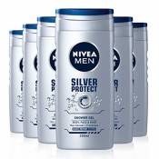 NIVEA MEN Shower Gel, Silver Protect, 250 ml, Pack