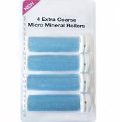 4 x EXTRA Rugueux Emjoi de Remplacement Bleu Pour Le Emjoi Micro-Pedi Recharge Rouleaux Ponceurs Micro-Minéraux