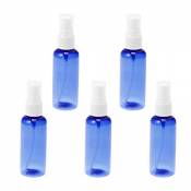 Lurrose Lot de 5 flacons vaporisateurs vides en plastique Bleu 50 ml, bleu (Bleu) - USW253207ZKCHTB919G