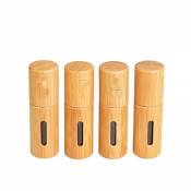 CHSEEO 4Pcs Flacon Roll on Bouteilles d'huile Essentielle