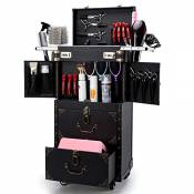 ASCASE Rolling Verrouillable Maquillage Valise Trolley