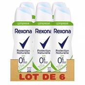 Rexona 0% Déodorant Femme Spray Compressé Protection