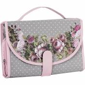 ORVAL CREATIONS - Beauty Case Rossa Pois e Rose 18x27x8cm