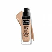 NYX Professional Makeup Fond de Teint Liquide Couvrant Tenue 24h Can't Stop Won't Stop, Waterproof, Fini Mat, Teinte : Medium Olive