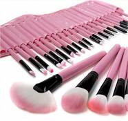 ZJchao 32 lot Pink Pinceau Maquillage Cosmetique Professionnel Ombre Paupiere Fondation Poudre Blush