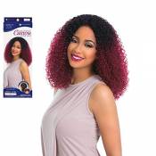 Sensationnel Perruque élégante en cheveux synthétiques Empress Lace Front Wig KINKY CURL Custom Wig Couleur : 1B (noir) naturel