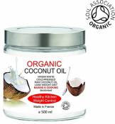BIO Huile de Noix de Coco Extra Vierge Organique 500 ml 100% Pure, sans odeur Hydratant Facial - Corps - Cheveux Première pression à froid