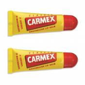 Carmex Classic Duo Moisturising Lip Balm Tube For Dry & Chapped Lips 2 x 10g