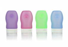 FantasyDay® Flacon Voyage 4Pcs Bouteille de Voyage Silicone - Approbation TSA sans BPA - Réutilisables Anti-Fuite Conteneur Cosmetique Pour le shampoo