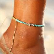 Edary Plage Turquoise Bracelets de cheville Bracelet