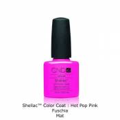 CND Shellac Color Coat : Hot Pop Pink - Fuschia mat 7.3ml