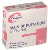 COOPER Alun de potassium - Forte transpiration - 250 g