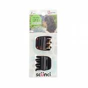 Scunci No-slip Grip Chunky Jaw Clips, 3.5cm, 2-Count by Scunci