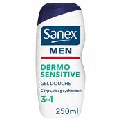SANEX - Gel Douche Corps & Visage Dermo Sensitive Peaux