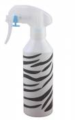 Vaporisateur pour salon de coiffure, bouteille en plastique, avec gâchette à brumisateur, 200 ml, motif rayures de zèbre (lot de 2)