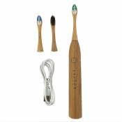 Universal Brosse à dents électrique en bambou, poils