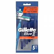 Gillette Blue Ii Lame De Rasoir Jetable - 5 rasoir