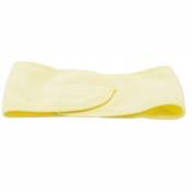 VWH Microfibre Spa réglable bandeau facial Make Head Wrap bandeau en éponge avec ruban magique (jaune)