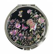 Mykoreangift Miroir de Sac Design, Fleurs de pivoines