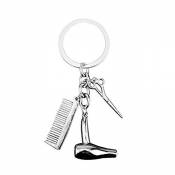 Dylandy Porte-clés en métal pour sèche-cheveux avec