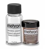 Mehron Poudre métallique avec un mélange liquide Kit - Bronze