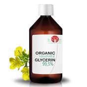 Glycérine Végétale Organique pure 99.5 % glycérol 100% végétale, Base Liquide Bio Glycerine Alimentaire garantie sans OGM savon, 630g