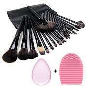24 Pieces Makeup Brush Set, Eye brushes Synthetic Kabuki