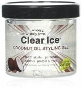 New Ampro Pro Styl Clear Ice Coconut Oil Hair Styling Gel Firm Hold 12oz/340g by AmPro