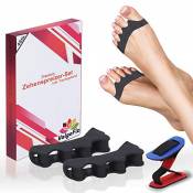 ValgoFit 4x Toe Spreader against Hallux Valgus Bunion Relief incl. Free exercise band - Super soft Corrector, comfortable and long life - With Satisfa