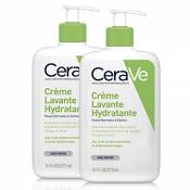 CeraVe Crème Lavante Hydratante | 2 x 473ml | Crème