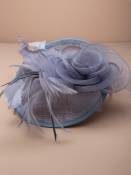 LARGE FASCINATOR HAT HAIR Flower Feather Net Alice