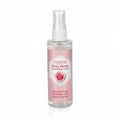 Lotion tonique à l'eau de rose - spray pour le visage - hydratant/anti-âge - apaise/répare la peau - teint éclatant toute la journée - 100 ml