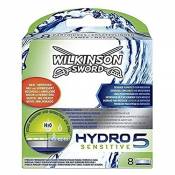 Wilkinson Sword - Hydro 5 Sensitive - Lames de rasoir pour Homme - Pack de 8 lames