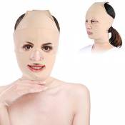 TMISHION Masque Facial Mince, Masque Facial de Levage de Visage de V Bandage Outil Protecteur de Soins de santé de Visage Mince Masque Facial de beaut