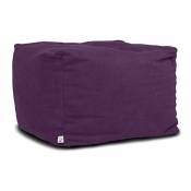 Arketicom Soft Cube Pouf reposepied déhoussable beanbag Poire Sac 65x42cm Purple