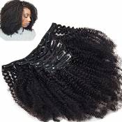 Femmes Afro kinky Cheveux bouclés Clips Afro Clip