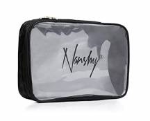Nanshy - Trousse de maquillage de voyage avec partie avant transparente et fermeture Éclair - transparent - Idéal pour l'aéroport, le vol en cabine, l