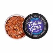 Art Factory Festival Glitter - Canela y Especias (50 ml / 1 onzas líquidas), cosmética del gel del brillo