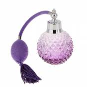 Nouvelle Bouteille De Parfum En Cristal Vintage Violet