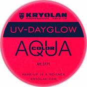 kryolan - Fard à l'eau Aquacolor Fluo 8g Rouge