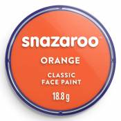 Snazaroo- Face and Body Paint, 18553, Orange