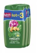 TAHITI - Gel Douche Gingembre Stimulante Enrichi au Monoï de Tahiti 100% Naturel - 250 ml - Lot de 3