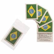 5 x Brésil Fan Tatouages - drapeau du Brésil - tatouages temporaires WM 2018 (5)